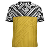 Niue T-shirt - Black/Yellow